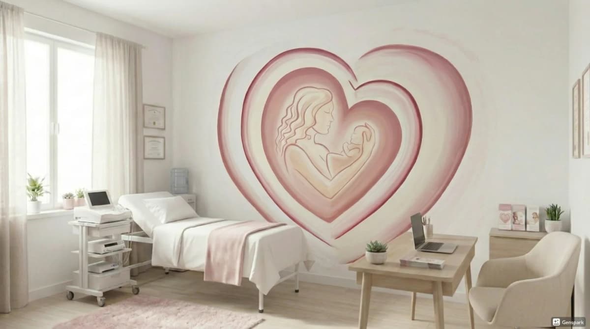 Détail de la fresque murale du cabinet de sage-femme par Mer Veilleuse à La Réunion